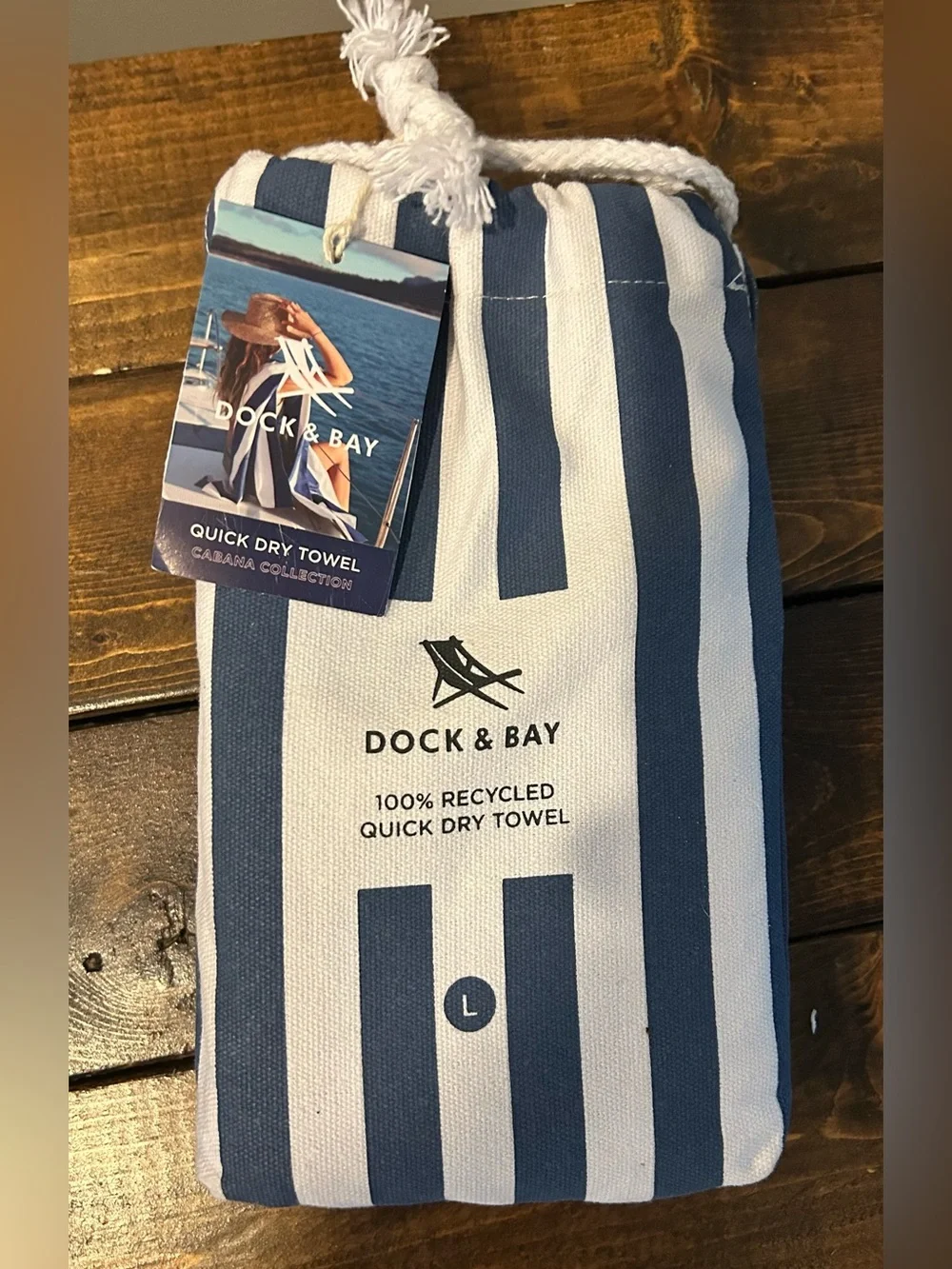 Dock& Bay 100% recycled quick dry towel .